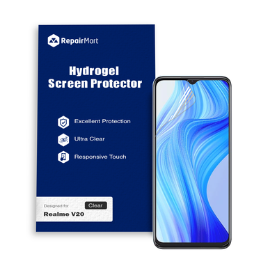 Realme V20 Compatible Premium Hydrogel Screen Protector With Full Coverage Ultra HD